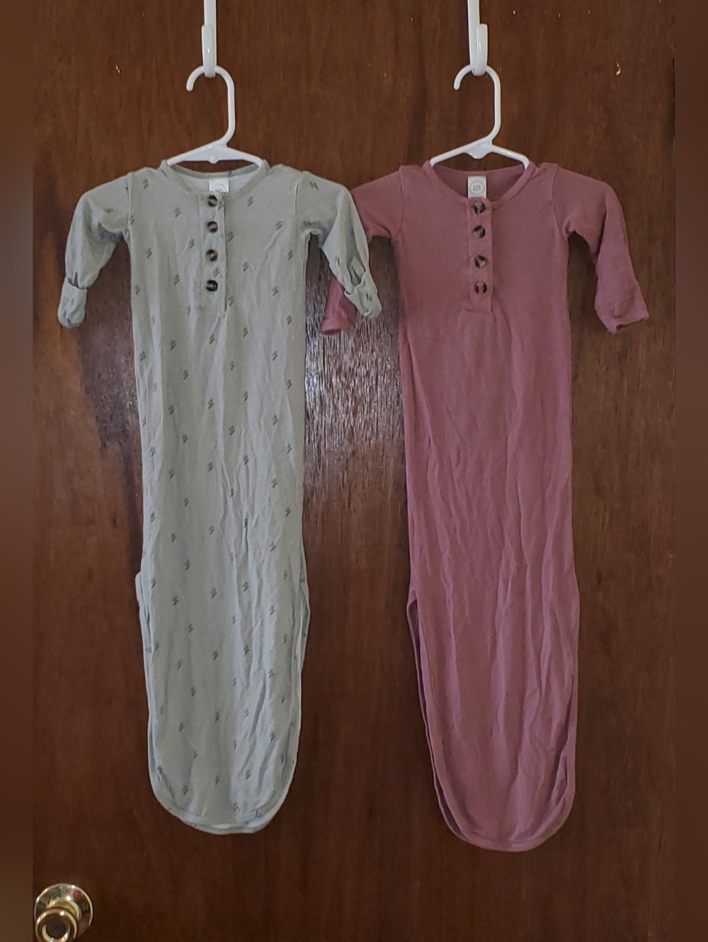 Lou Lou Bamboo Baby Knot Gown Bundle Sz Newborn